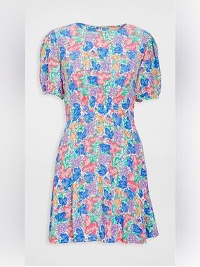 NWT FAITHFULL Sidonie Mini Dress in Jemima Floral, Small